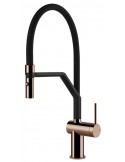 Gessi INEDITO 60429.30 Rubinetto semi pro monocomando girevole con doccetta estraibile doppio getto  Copper PVD