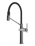 Gessi HABITO 60664.31 Rubinetto semi pro monocomando girevole con doccetta estraibile doppio getto  Chrome