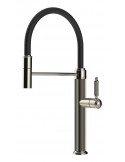 Gessi VENTI20 60634.720 Rubinetto semi pro monocomando girevole con doccetta estraibile mono getto  Nickel PVD