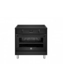 Germania AMN964IENNE Cucina Piano cottura a induzione 4 Fornelli con forno Elettrico da 90 cm Nero