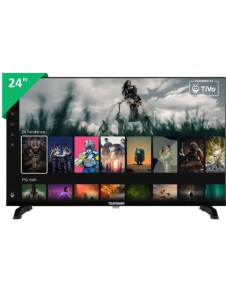 Telefunken TE24900B53 Televisore 24" LED FHD SMART TV HDR10 1HDMI 1USB TIVUSAT | Tekworld.it