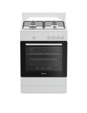 Indesit I6GGKMW Cucina Gas 4 Fornelli con forno a gas da 60 cm Bianco