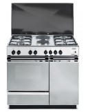 DE LONGHI SEX8542NEDM Cucina gas 4 fornelli inox da 86 cm