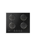 Indesit ING 61T/BK 1 Piano Cottura Gas 4 Fornelli 59 cm Nero