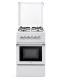 DE LONGHI DL554EW2 Cucina 4 fornelli con forno elettrico da 50 cm