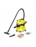 Krcher WD 4 V-20/5/22 20 L Aspiratore a cilindro Secco e bagnato 1000 W Senza sacchetto Nero, Giallo