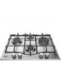 Hotpoint PCN 641 T/IX/HA Piano Cottura Gas 4 Fornelli 60 cm Acciaio inossidabile