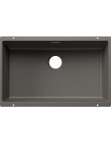 Blanco SUBLINE 700-U Grigio Vulcano + Set Platinum Lavello 1 ciotola Rettangolare Silgranit Grigio