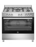 CUCINA 90CM 5F/GAS F.ELETT.MULTI INOX