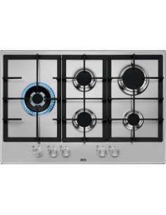 Aeg HGB75520SM Piano Cottura Gas 5 Fornelli 75 cm Acciaio inox