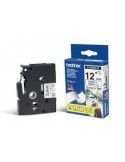 Brother Nastro TZ 12MM NERO BIANCO FLESS - TZEFX231