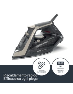 IMETEC FERRO9049 ZEROCALC POWER2600w,Piastra Acciaio Sat, Colpo Vap.220Gr