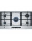 Bosch PCR9A5B90 Piano Cottura Gas 5 Fornelli 92 cm Nero, Acciaio inossidabile