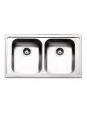 Apell VE862IBC Lavello 86X50 cm 2 Vasche Acciaio inossidabile