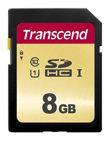 Transcend TS8GSDC500S Memory Card SD 8 GB Classe 10 60 MB/s