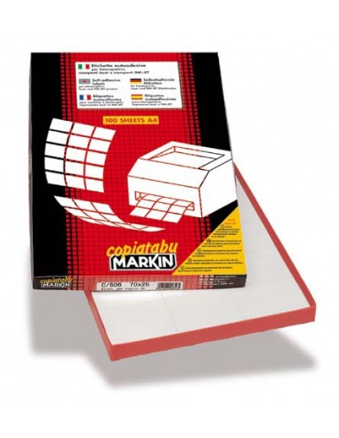 Etichette Markin - 47,5x35mm - confezione da 3200