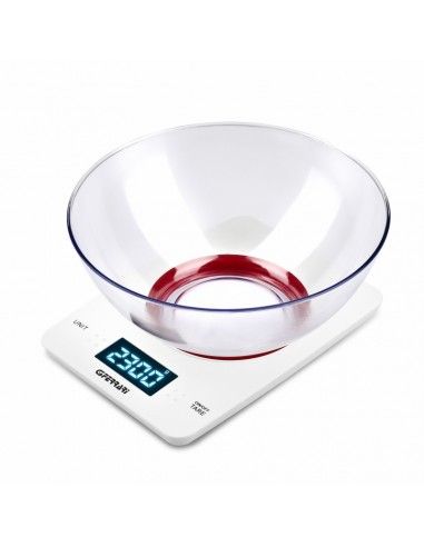 G3 Ferrari G20071 Bilancia da cucina elettronica 5 kg Rosso, Bianco