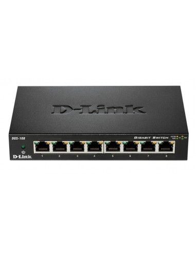 D-Link Switch 8-port 10/100/1000 DGS-108/E - DGS-108