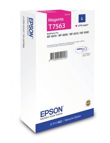 Epson T7563 Tanica L Magenta 1500 PAGINE - C13T756340