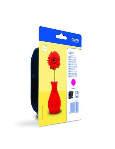 Cartuccia inchiostro Brother LC121 magenta originale