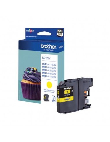 Cartuccia inkjet Brother LC-123 giallo per stampanti