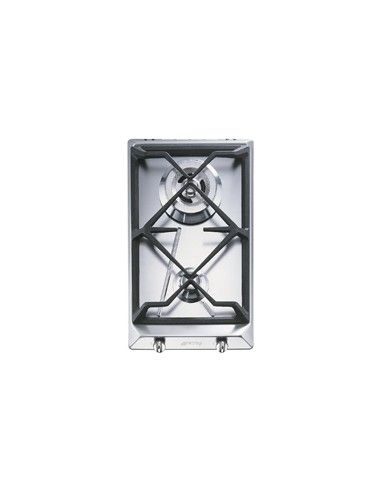 Smeg SRV532GH3 Piano Cottura Gas 2 Fornelli 30 cm Acciaio inossidabile