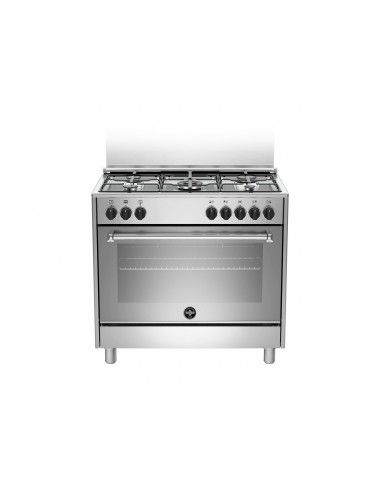 La Germania AMN965EXV Cucina Gas 5 Fornelli con Forno Elettrico da 90 cm Acciaio inossidabile