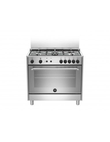 Bertazzoni La Germania AMN965GXV Cucina Gas 5 Fornelli con Forno da 90 cm Acciaio inossidabile