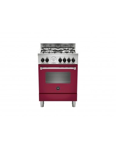 La Germania AMN664GVIT Cucina Combi 4 Fornelli con Forno da 60 cm Rosso