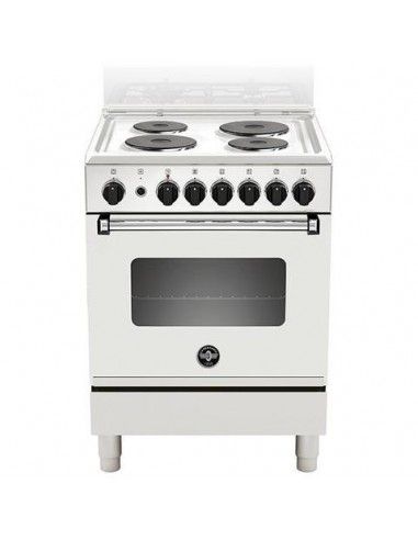 La Germania AMN6604SBV Cucina Piastra sigillata 4 Fornelli con Forno Elettrico da 60 cm Bianco