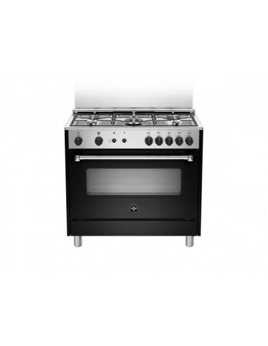 Bertazzoni La Germania AMN965GNEV Cucina Gas 5 Fornelli con Forno da 90 cm Nero