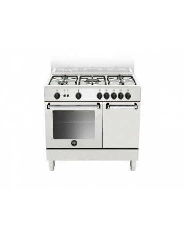 Bertazzoni La Germania AMN9P5GBV Cucina Gas 5 Fornelli con Forno da 90 cm Bianco