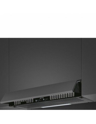 Smeg KSEIR92NE2 cappa aspirante semintegrata nera con potenza 235 m&sup3;/h