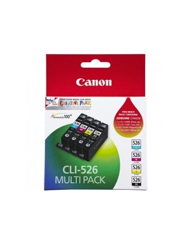 Canon CLI-526 Cartuccia Nero, Ciano, Giallo, Magenta Originale - 4540B017