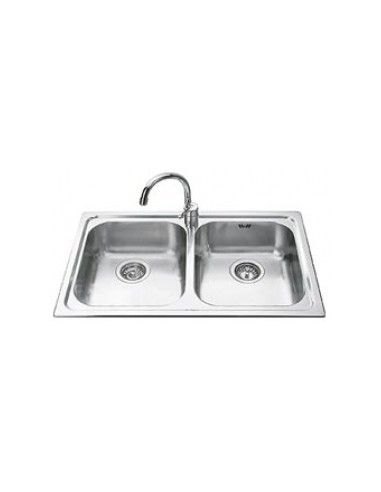 Smeg SP792-2 Lavello ad incasso Rettangolare in Acciaio Inox