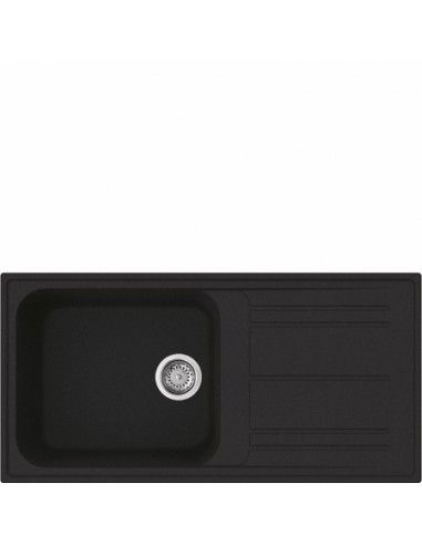 Smeg LZ150A2 lavello rettangolare in granito nero