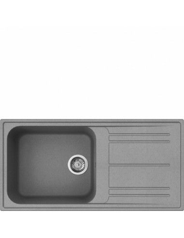 Smeg LZ150CT Lavello Rettangolare in Granito Grafite