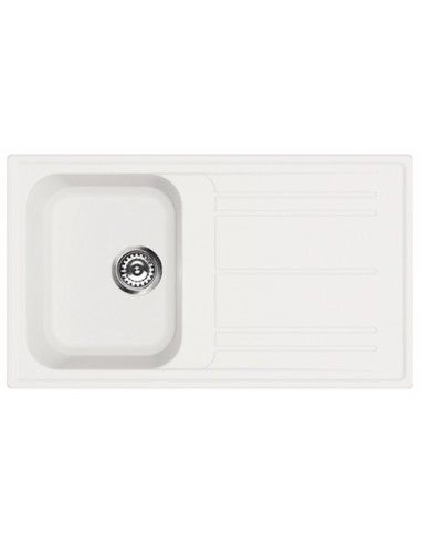 Lavello da incasso Smeg in sintetico Bianco