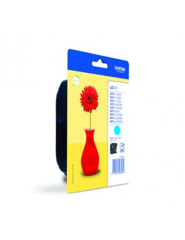 Cartuccia inchiostro originale Brother LC121 ciano