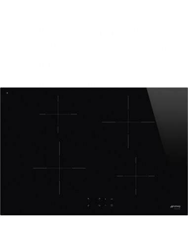 Smeg Piano cottura a induzione SI2741D Nero da incasso 75 cm