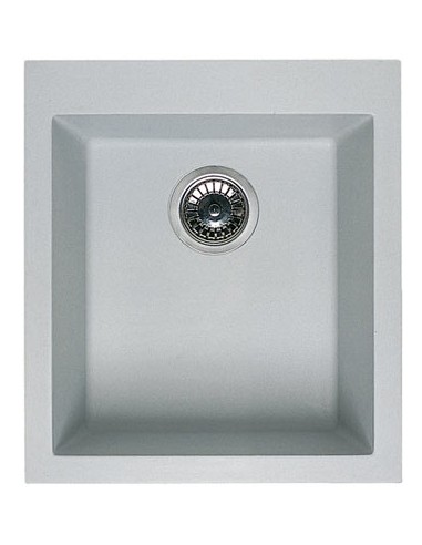 ELLECI QUADRA 100 SOTTOTOP LGQ10059BSO Lavello 41X50 cm 1 Vasca Granitek Antracite