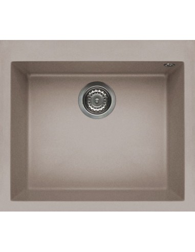 ELLECI Quadra 105 G43 LGQ10543 Lavello 57X50 cm 1 Vasca Rettangolare Granitek Grigio