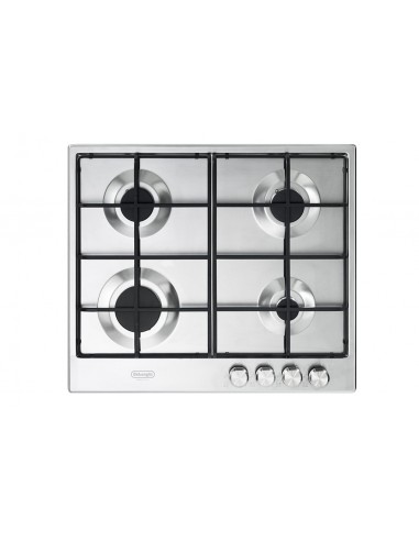 Delonghi SLF 4R60 LX Piano Cottura Gas 4 Fornelli 60 cm Acciaio inossidabile
