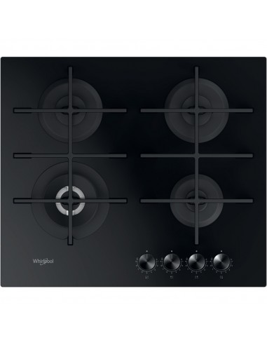 Whirlpool GOWL 628/NB Piano Cottura Gas 4 Fornelli 60 cm Nero