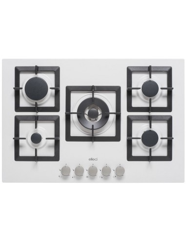 ELLECI PLANO 75 TCC PGSP75168CS Piano Cottura Gas 5 Fornelli 75 cm Bianco