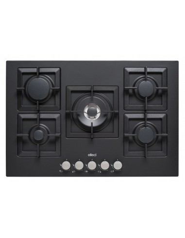 ELLECI PLANO 75 TCC PGSP75140CS Piano Cottura Gas 5 Fornelli 75 cm Nero
