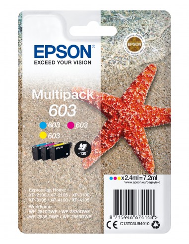 Epson 603 Ink Cartuccia Multipack 3 Colori