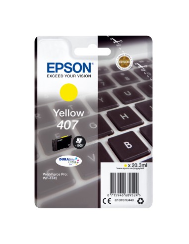 Epson 407 Cartuccia Giallo SERIES Ink RIDGE L