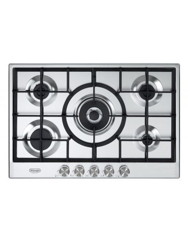 Delonghi NSL 575 X Piano Cottura Gas 5 Fornelli 75 cm Acciaio inossidabile