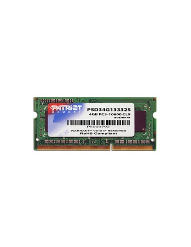 Patriot PSD34G13332S Memoria RAM 4 GB DDR3 1333 MHz